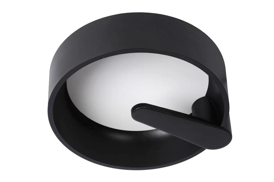 Lucide MIAMI - Plafonnière - Ø 30 cm - LED Dimb. - 1x13W 3000K - Zwart - uit